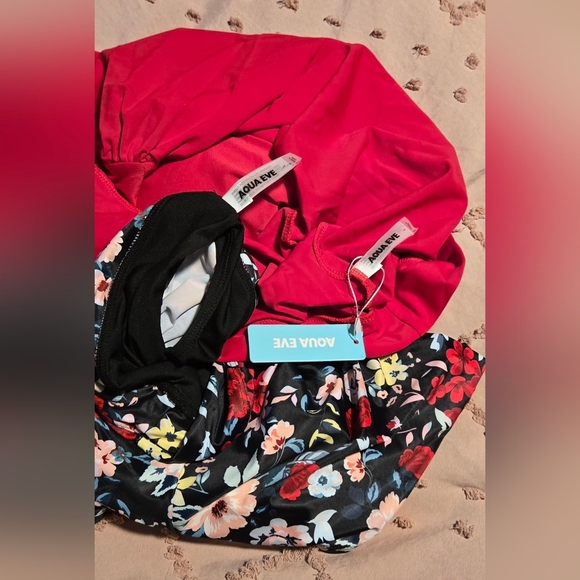 Aqua Eve Two Piece Women's Tankini #818 - Picture 4 of 11